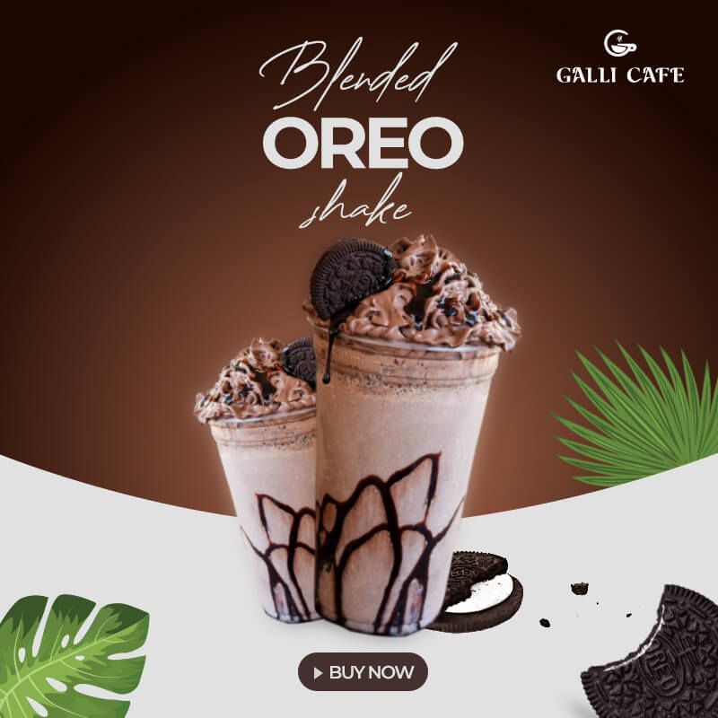 Blended Oreo Shake